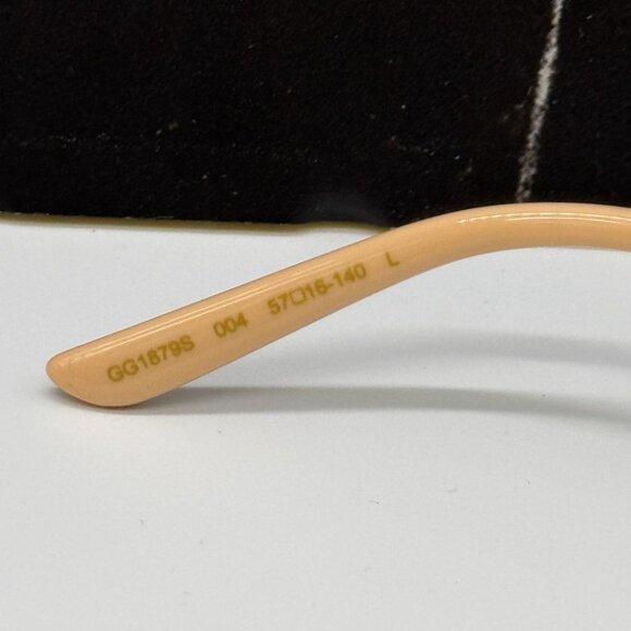 NEW GG1879S 004 GUCCI GOLD RED WOMEN GUCCI SUNGLASSES - Picture 10 of 12